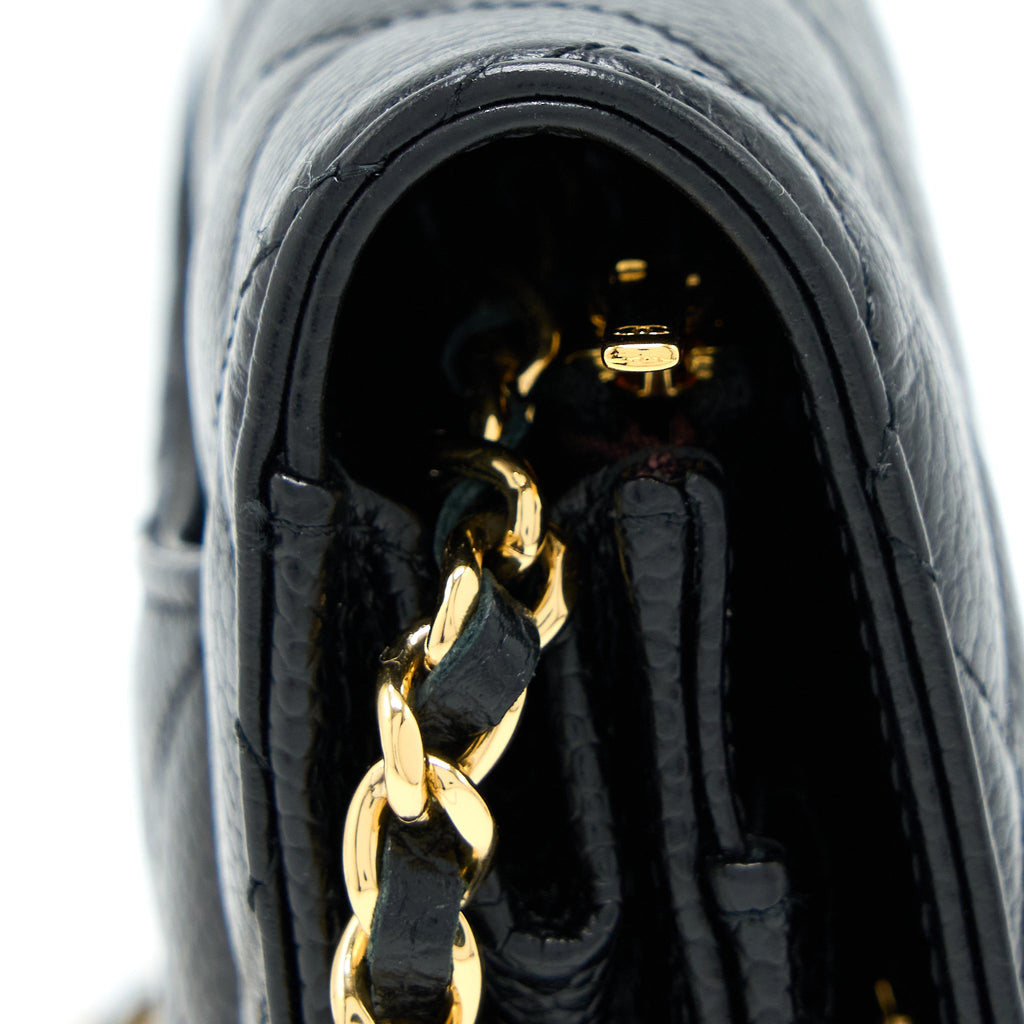 Chanel Classic Wallet On Chain Caviar Black