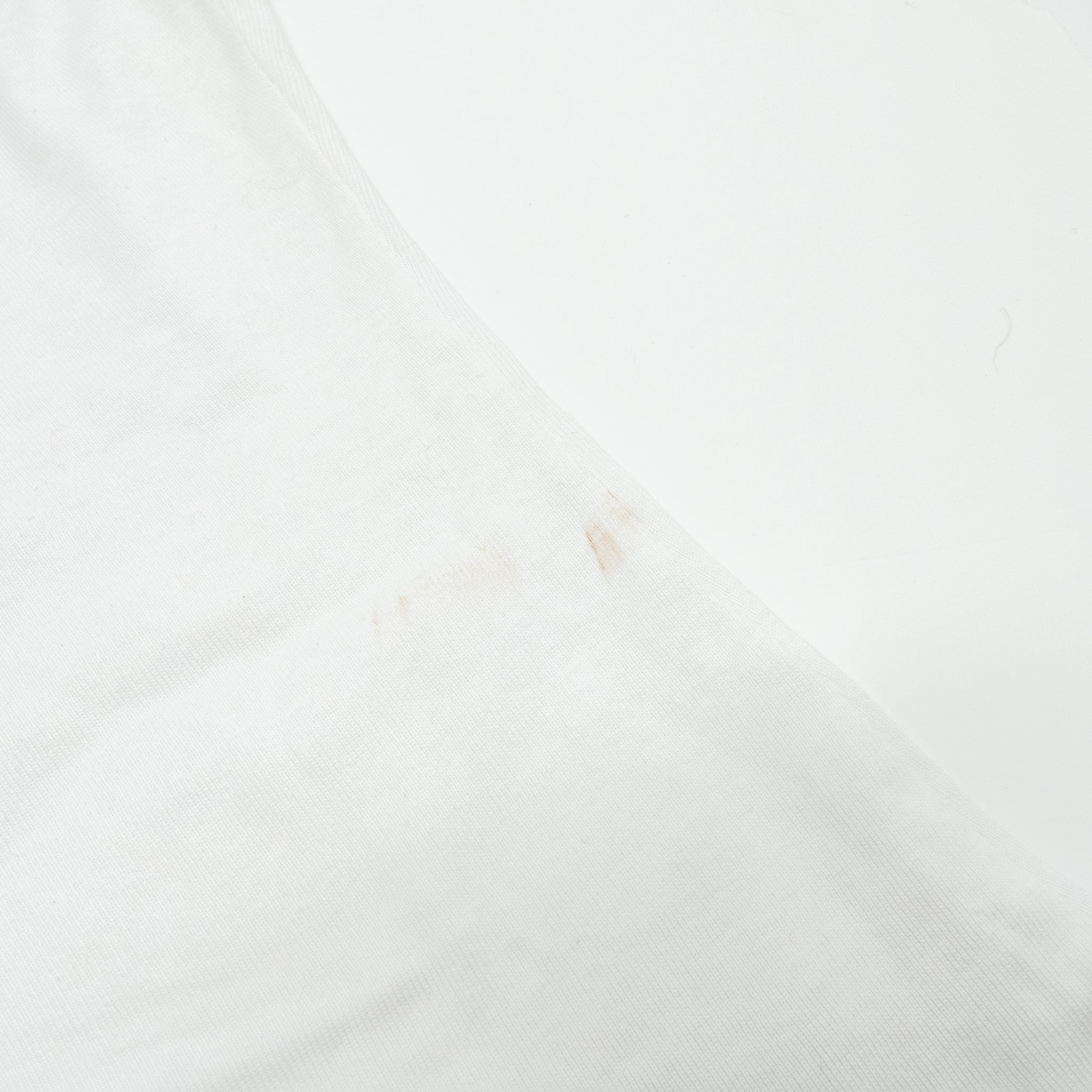 Chanel size 36 top embroidered cotton jersey / cotton white/blue/black