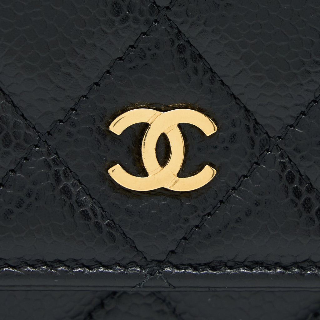 Chanel Classic Wallet On Chain Caviar Black