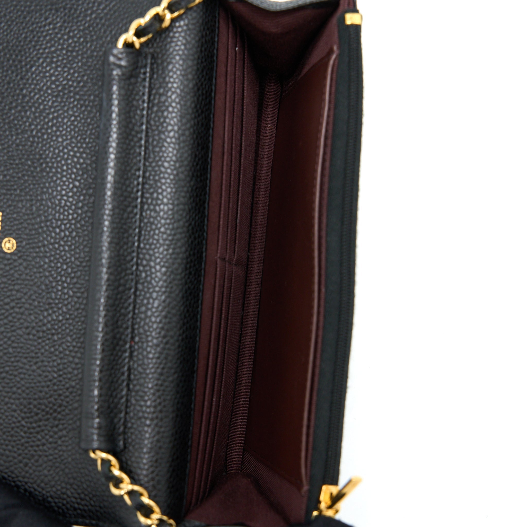 Chanel Classic Wallet On Chain Caviar Black