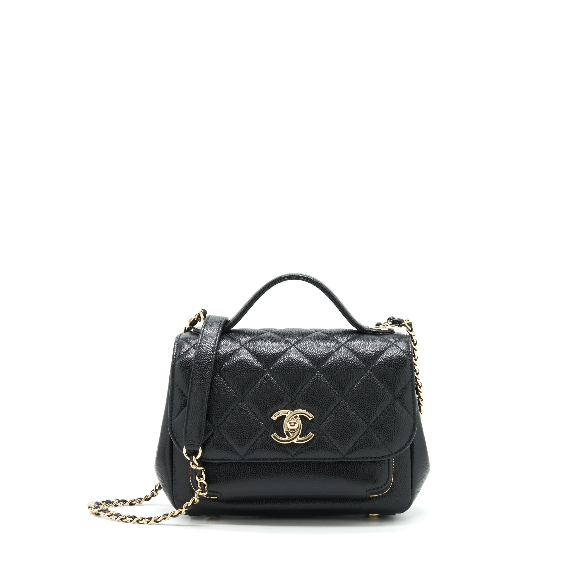 Chanel Small Business Affinity Caviar Black L