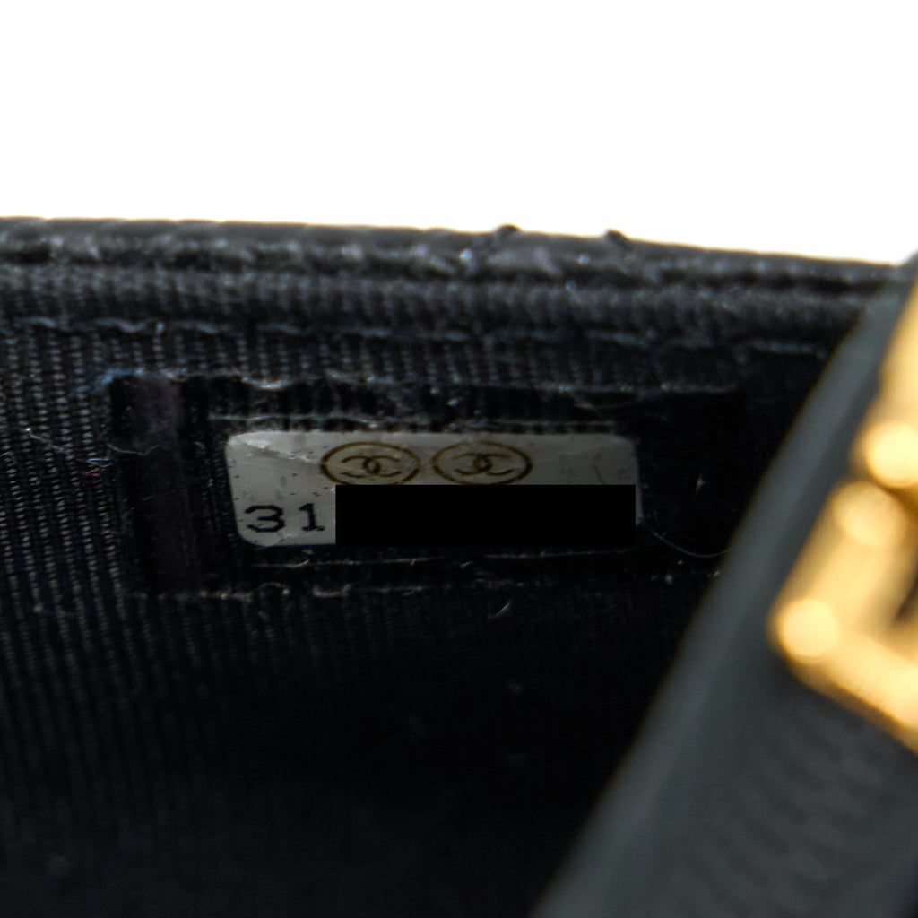Chanel Classic Wallet On Chain Caviar Black