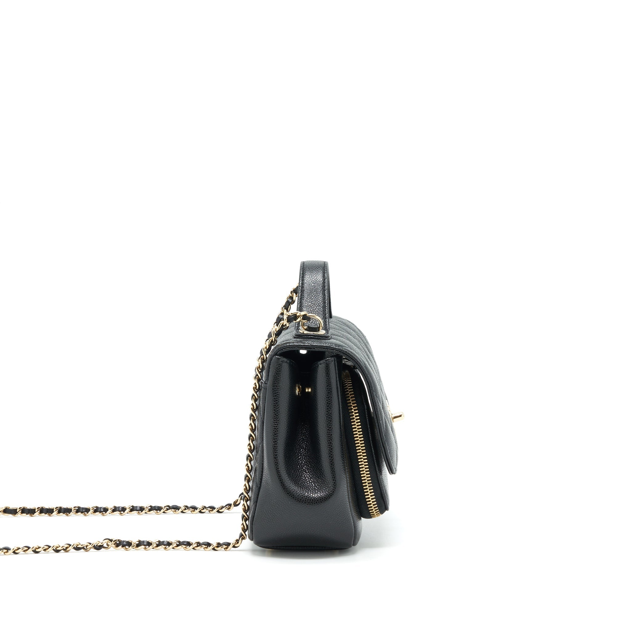 Chanel Small Business Affinity Caviar Black L