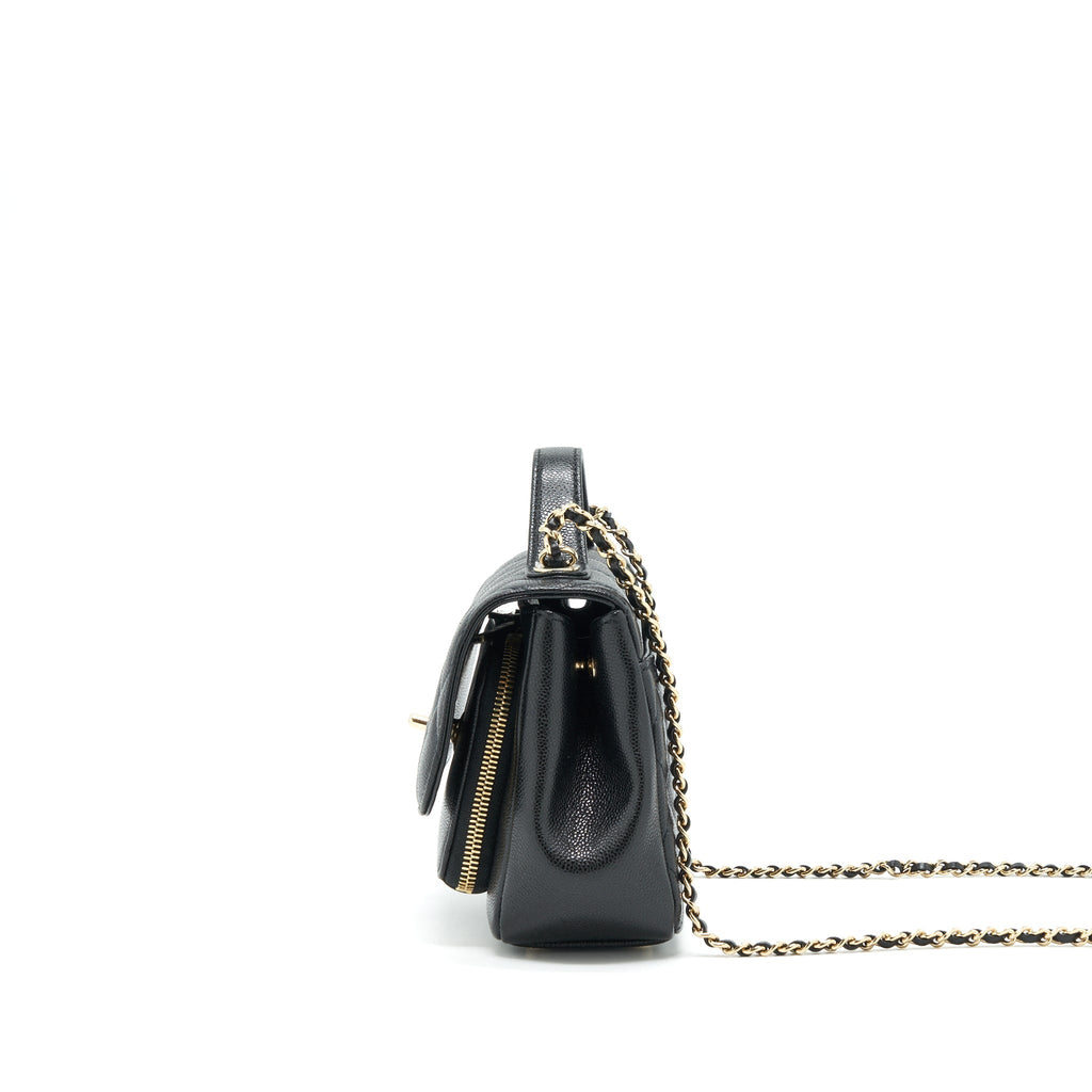 Chanel Small Business Affinity Caviar Black L