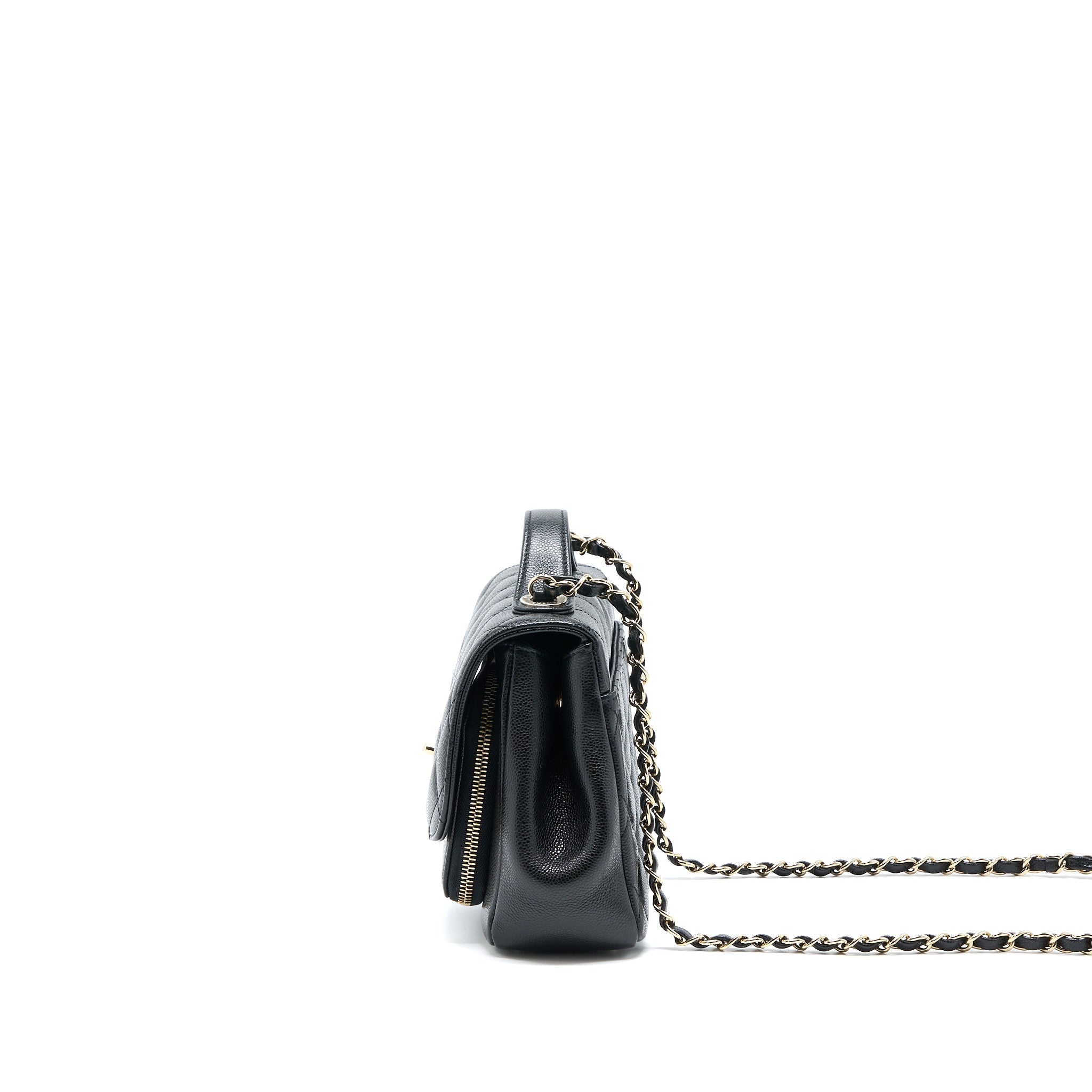 Chanel Medium Business Affinity Caviar Black L(Microchip)