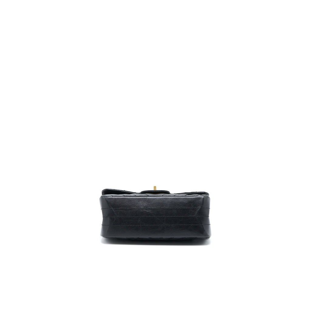 Chanel 2.55 Reissue Mini Chevron Flap Bag Aged Calfskin  Black