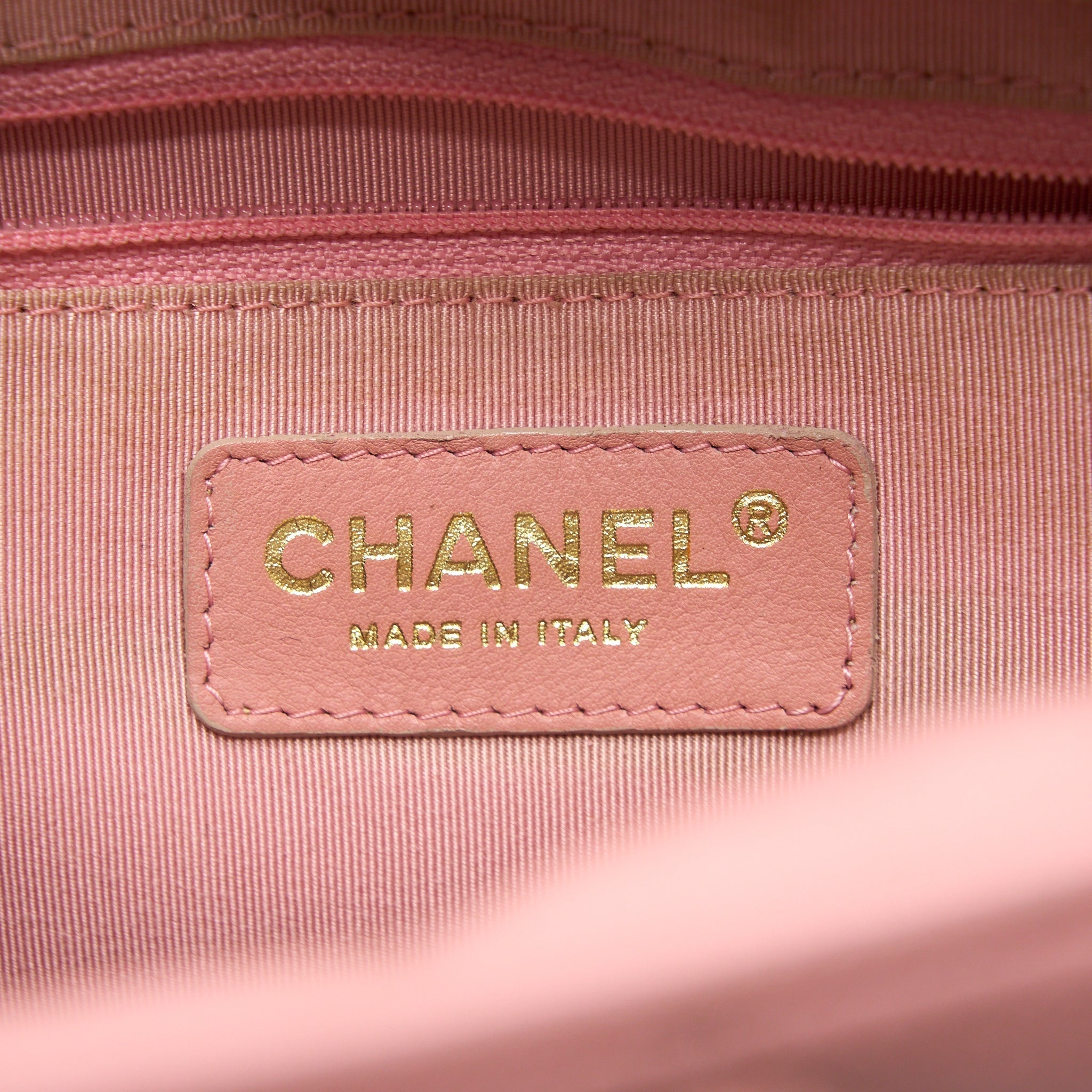 Chanel Vintage Bowling Bag Caviar Light Pink L