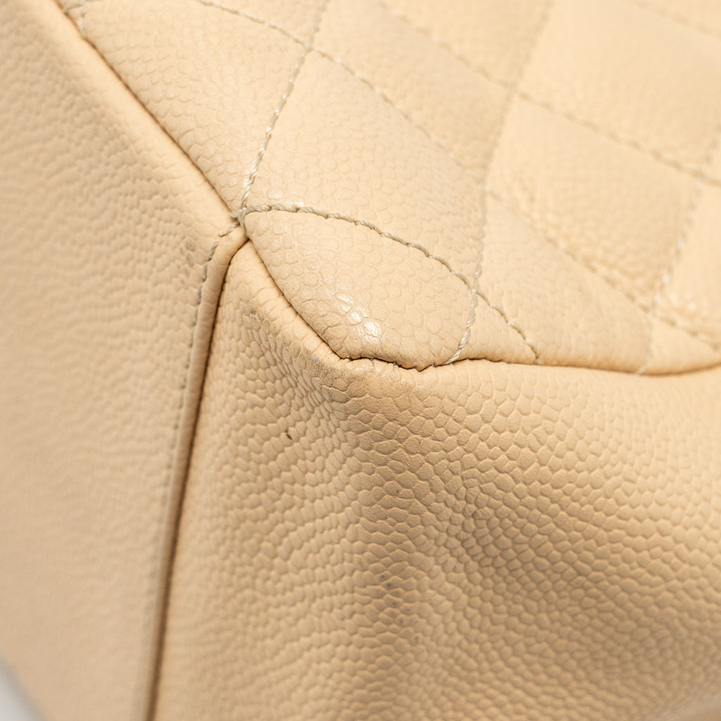 Chanel Grand Shopping Tote Bag Caviar Beige