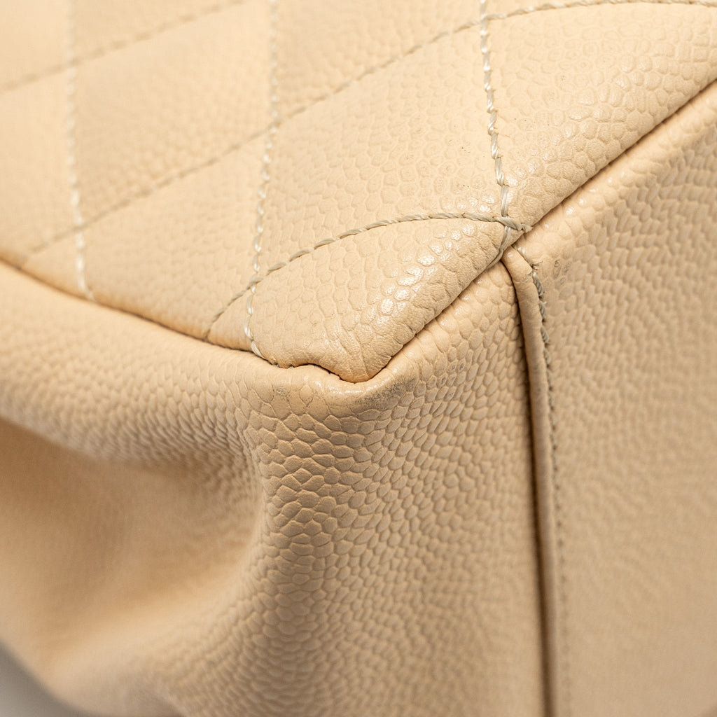 Chanel Grand Shopping Tote Bag Caviar Beige