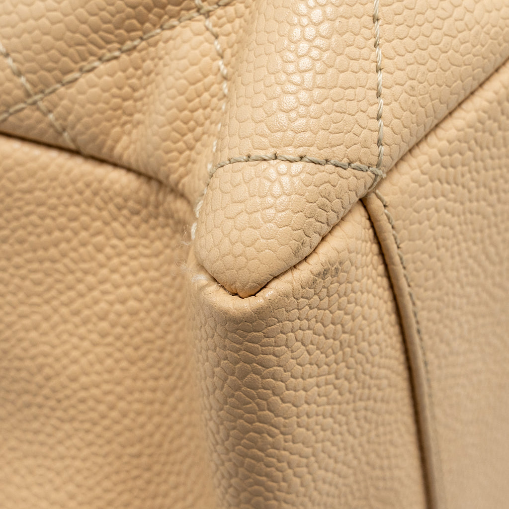 Chanel Grand Shopping Tote Bag Caviar Beige