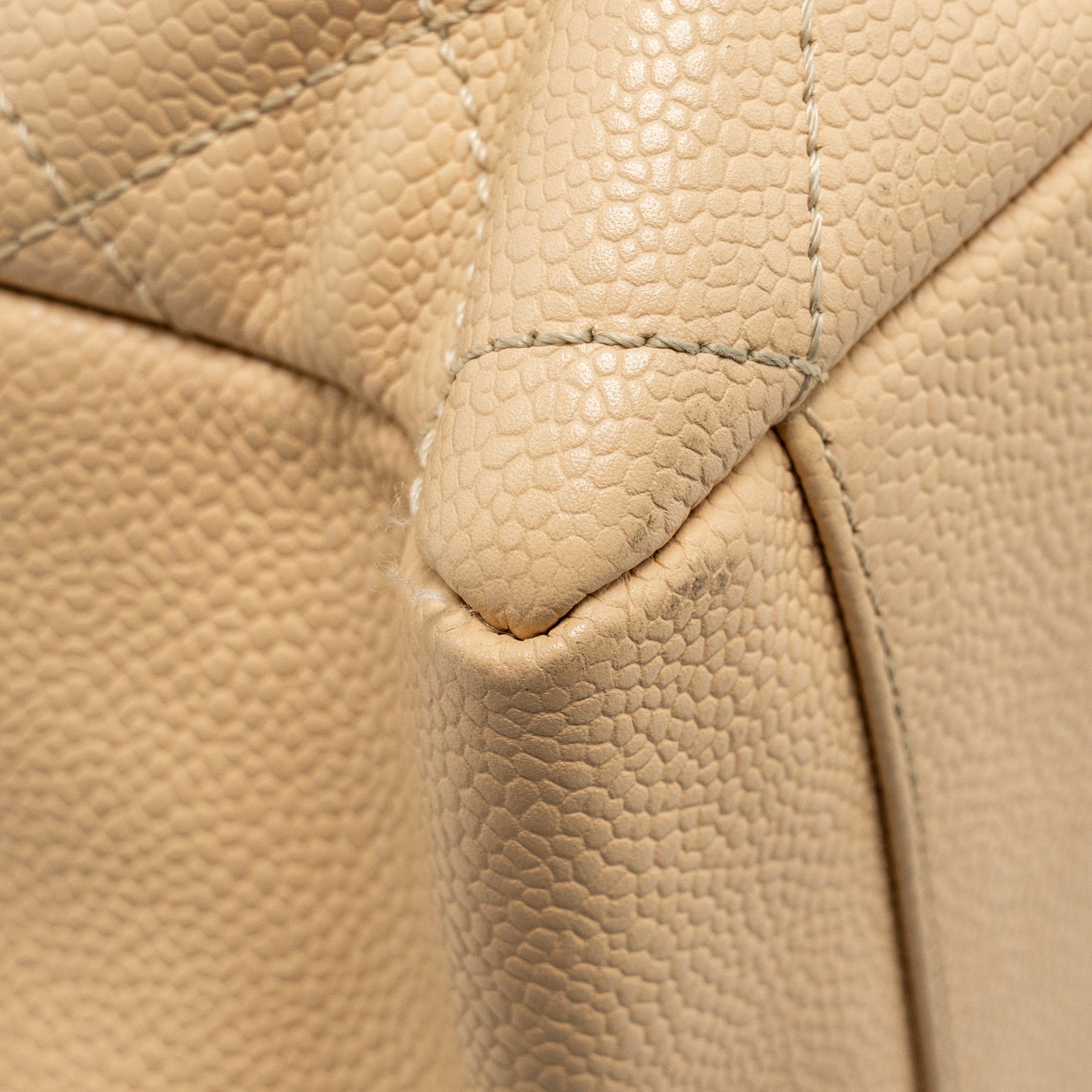 Chanel Grand Shopping Tote Bag Caviar Beige