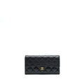 Chanel Classic Flap Long Wallet Caviar Black