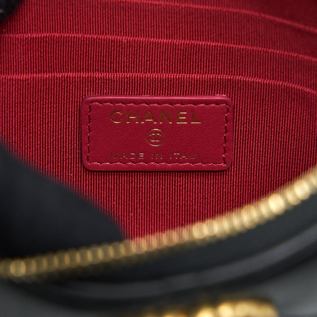 Chanel 19 Pouch Lambskin Black