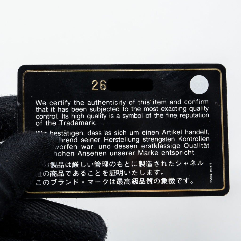 Chanel classic wallet on chain caviar black