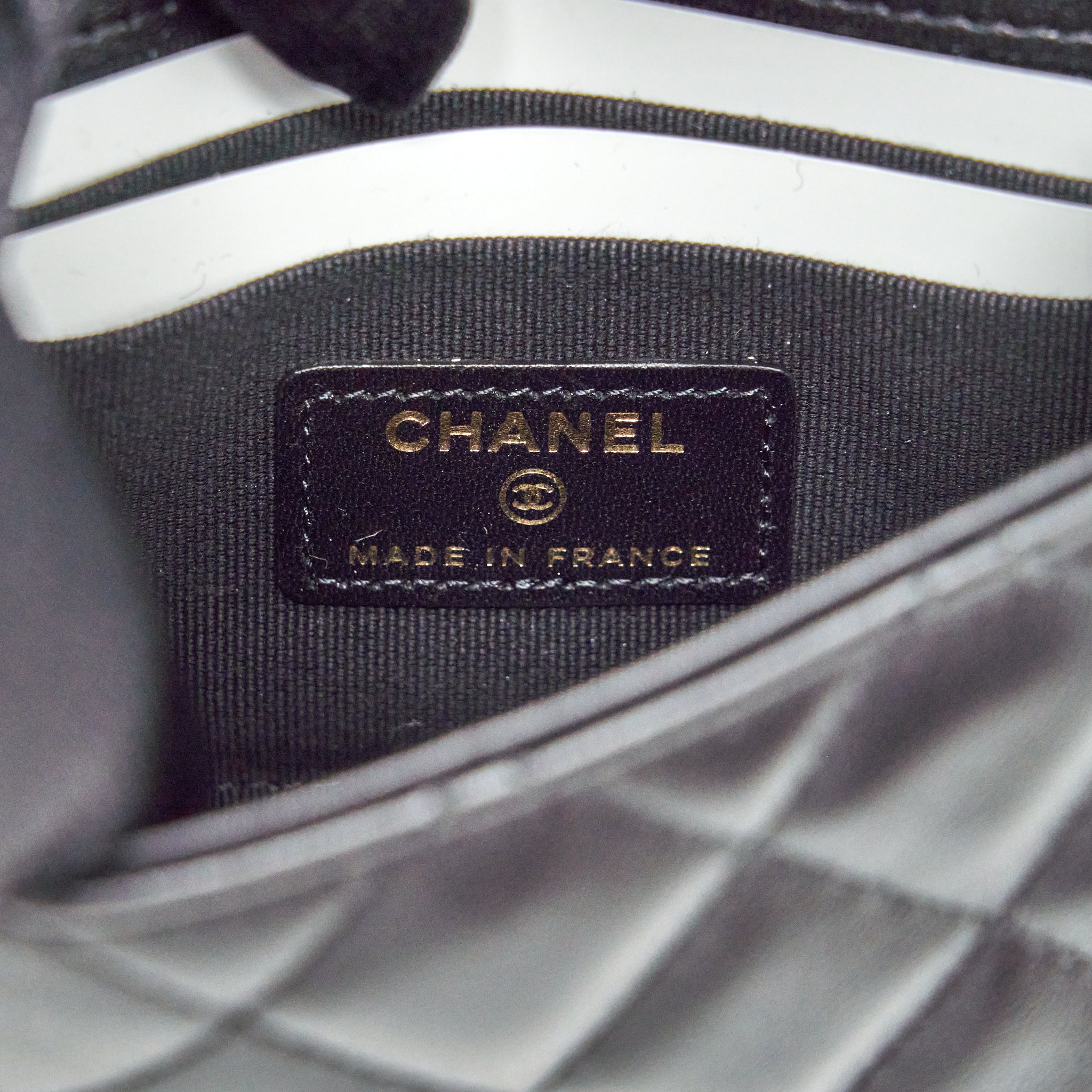 Chanel 22P Top Handle Mini Flap Bag With Chain Lambskin Black L