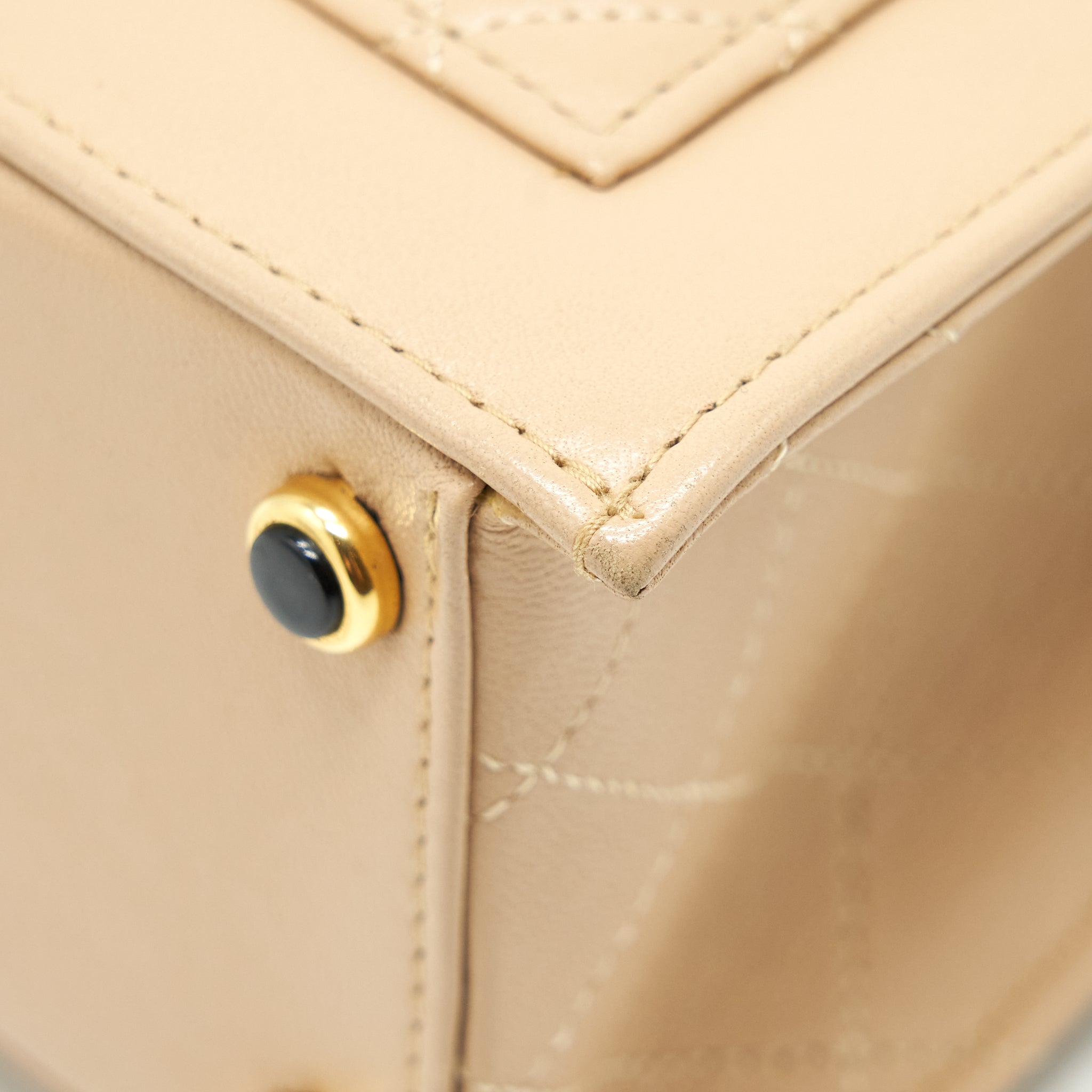 Chanel Vintage Single Flap Bag Cross body Lambskin Beige