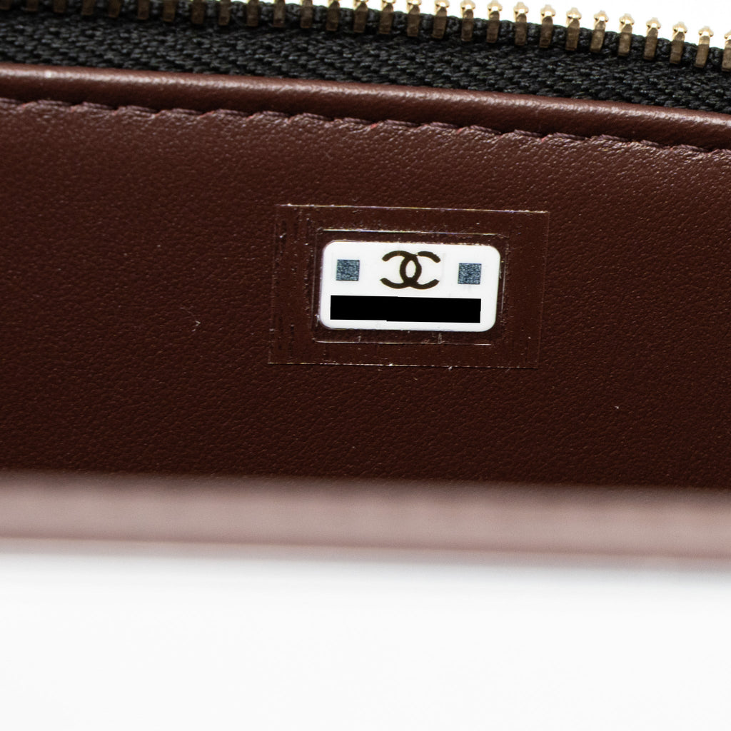 Chanel Long Vanity with Chain Caviar Black L (Microchip)