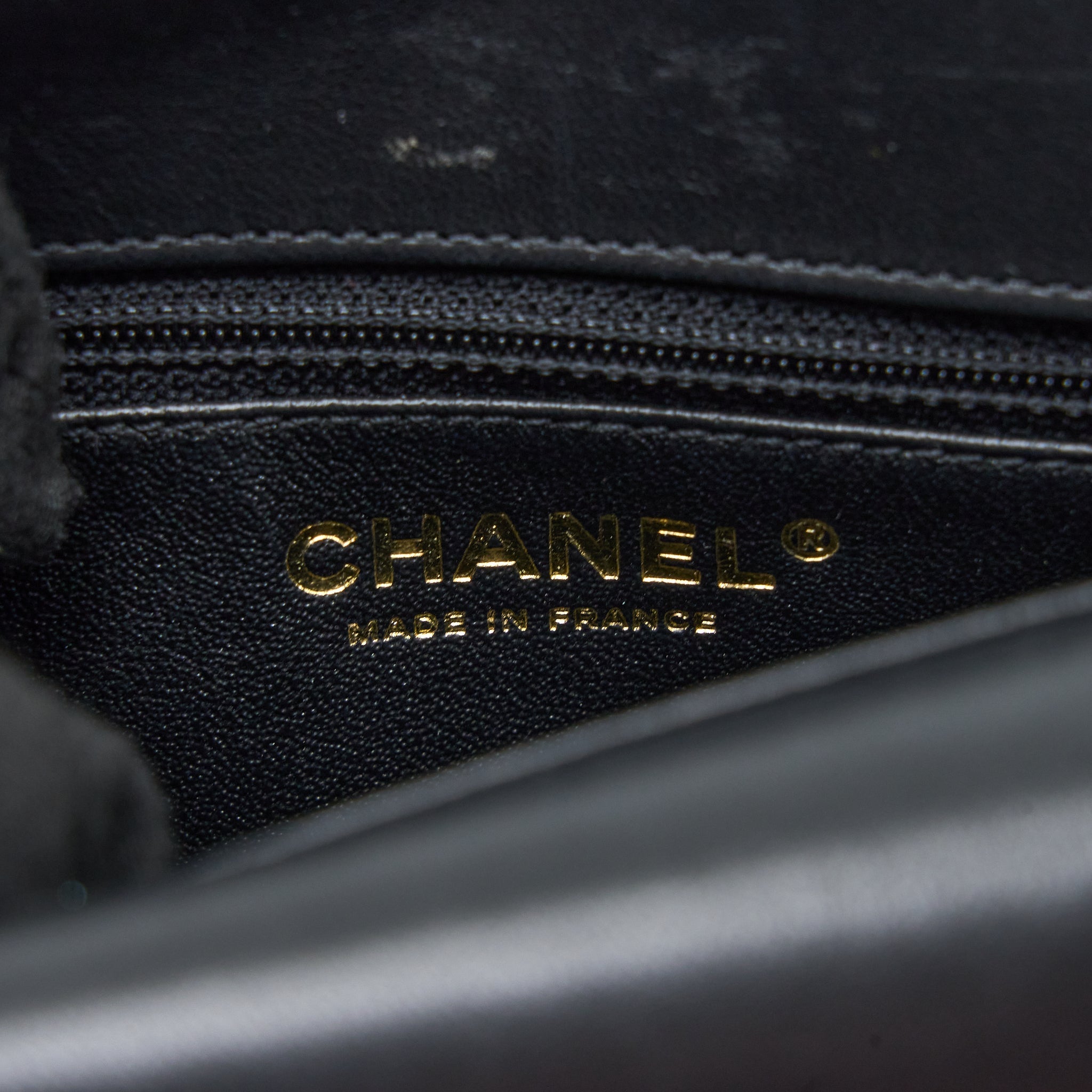 Chanel Small Enamel CC Flap Bag Lambskin Black