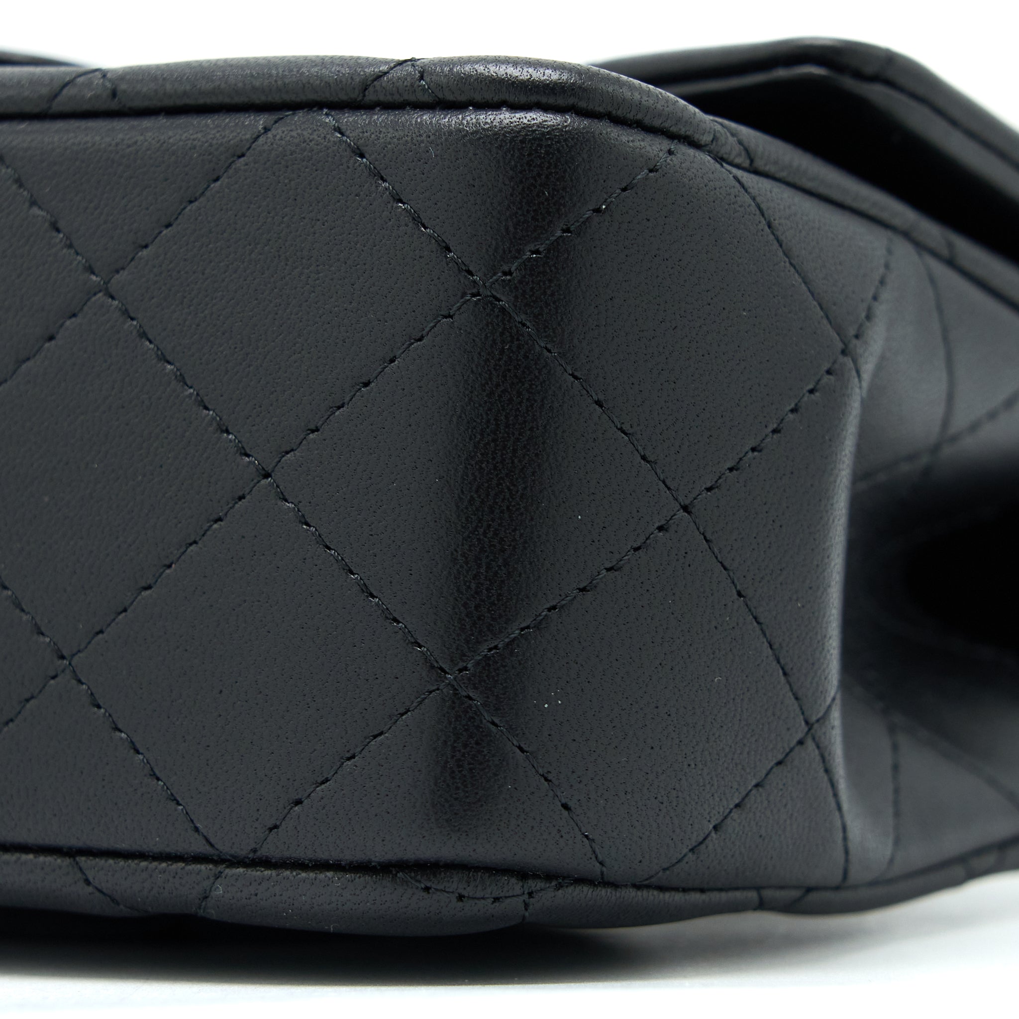 Chanel Top Handle Mini Rectangular Flap Bag Lambskin Black L (Microchip)