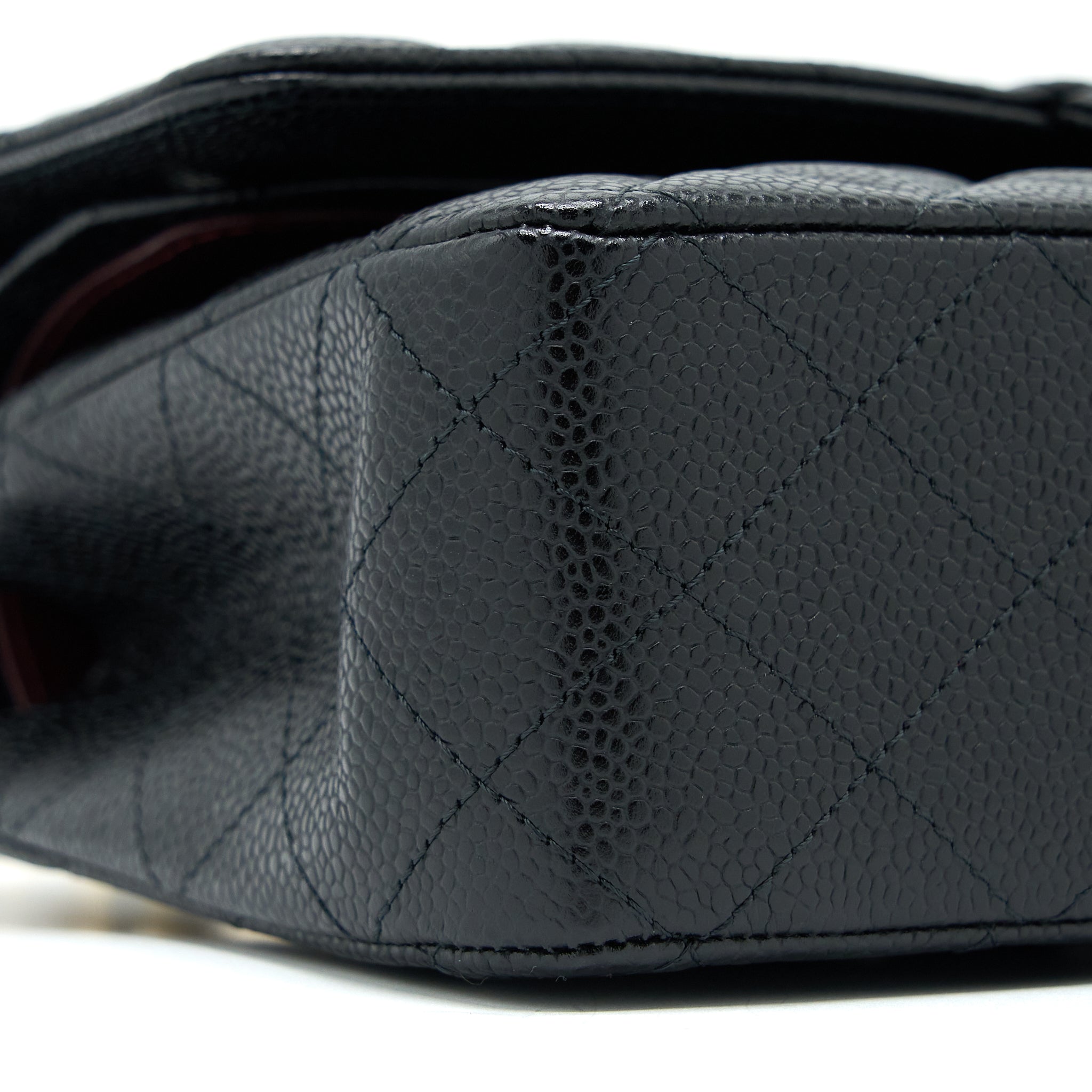 Chanel Medium Classic Double Flap Bag Caviar Black  (Microchip)