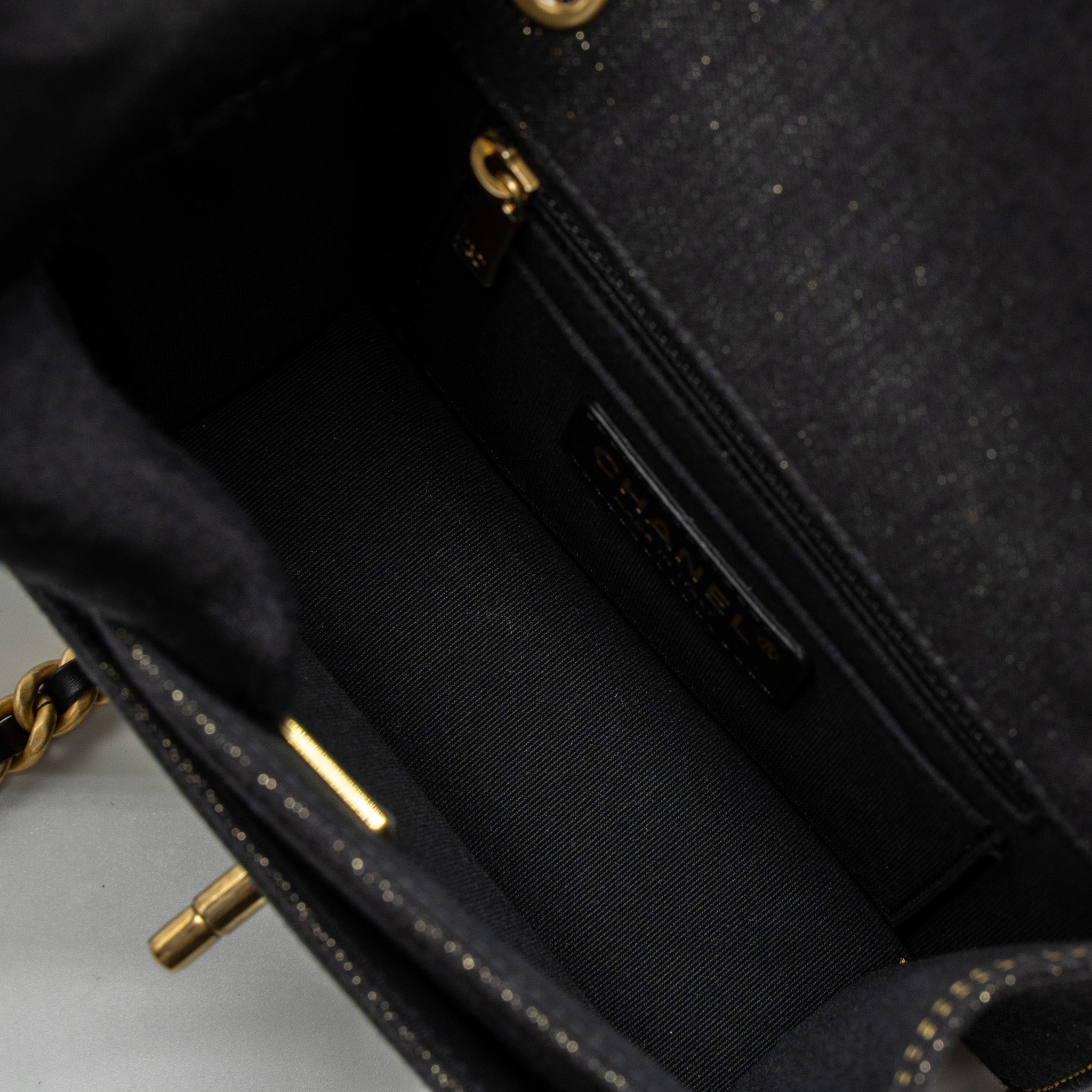 Chanel 23S Flap Bag Denim Dark Blue Brushed  (Microchip)