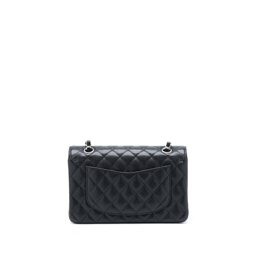 Chanel Small Classic Double Flap Bag Caviar Black (Microchip)