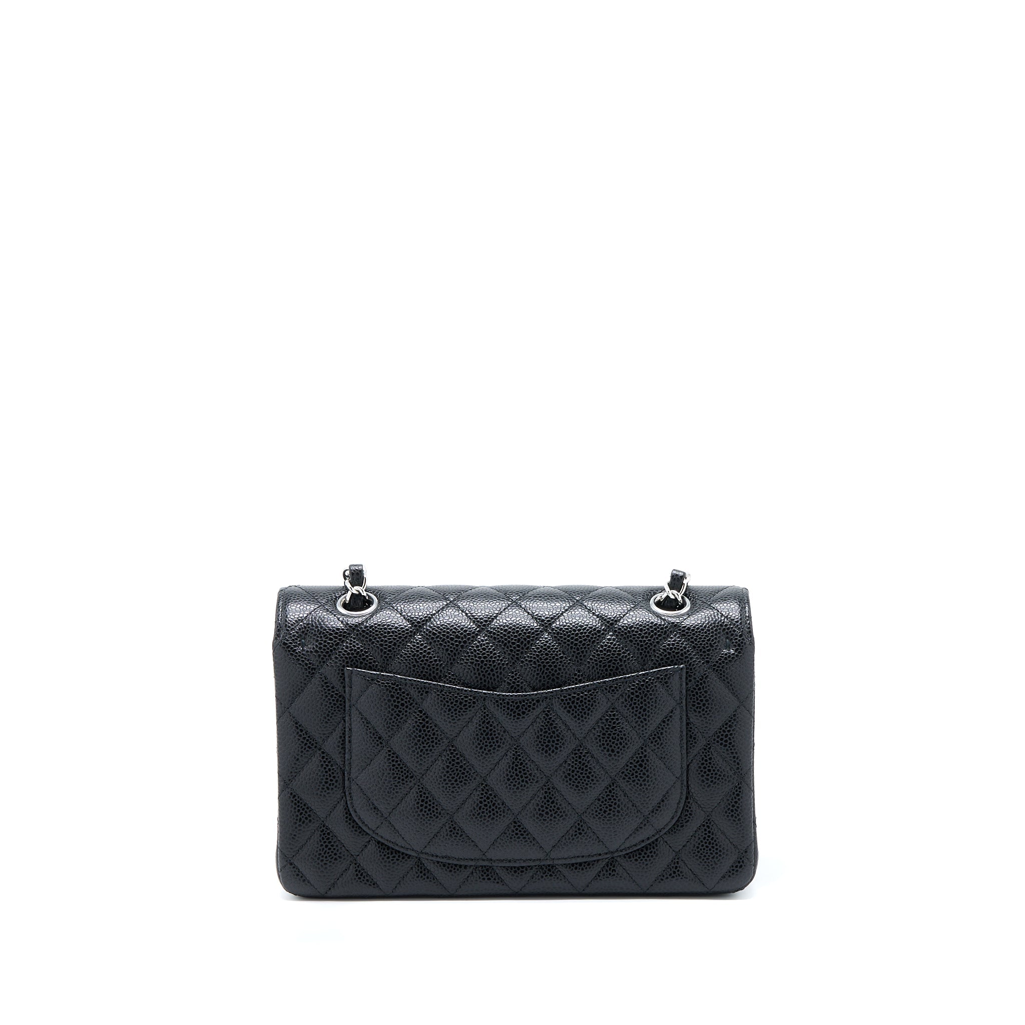Chanel Small Classic Double Flap Bag Caviar Black (Microchip)