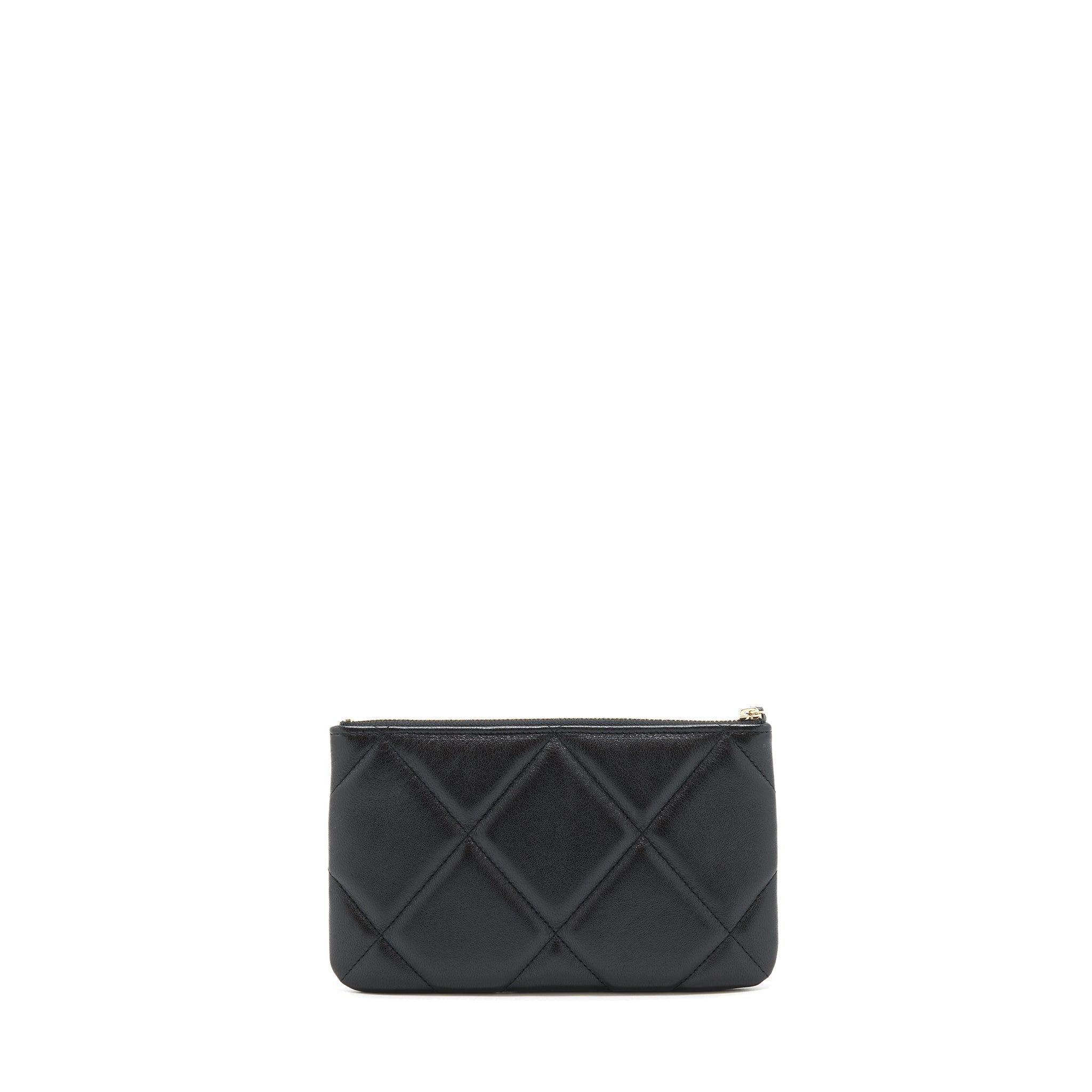 Chanel 19 Small pouch Goatskin Black