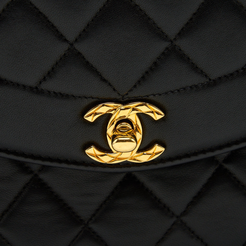 Chanel Vintage Camera Bag Lambskin Black