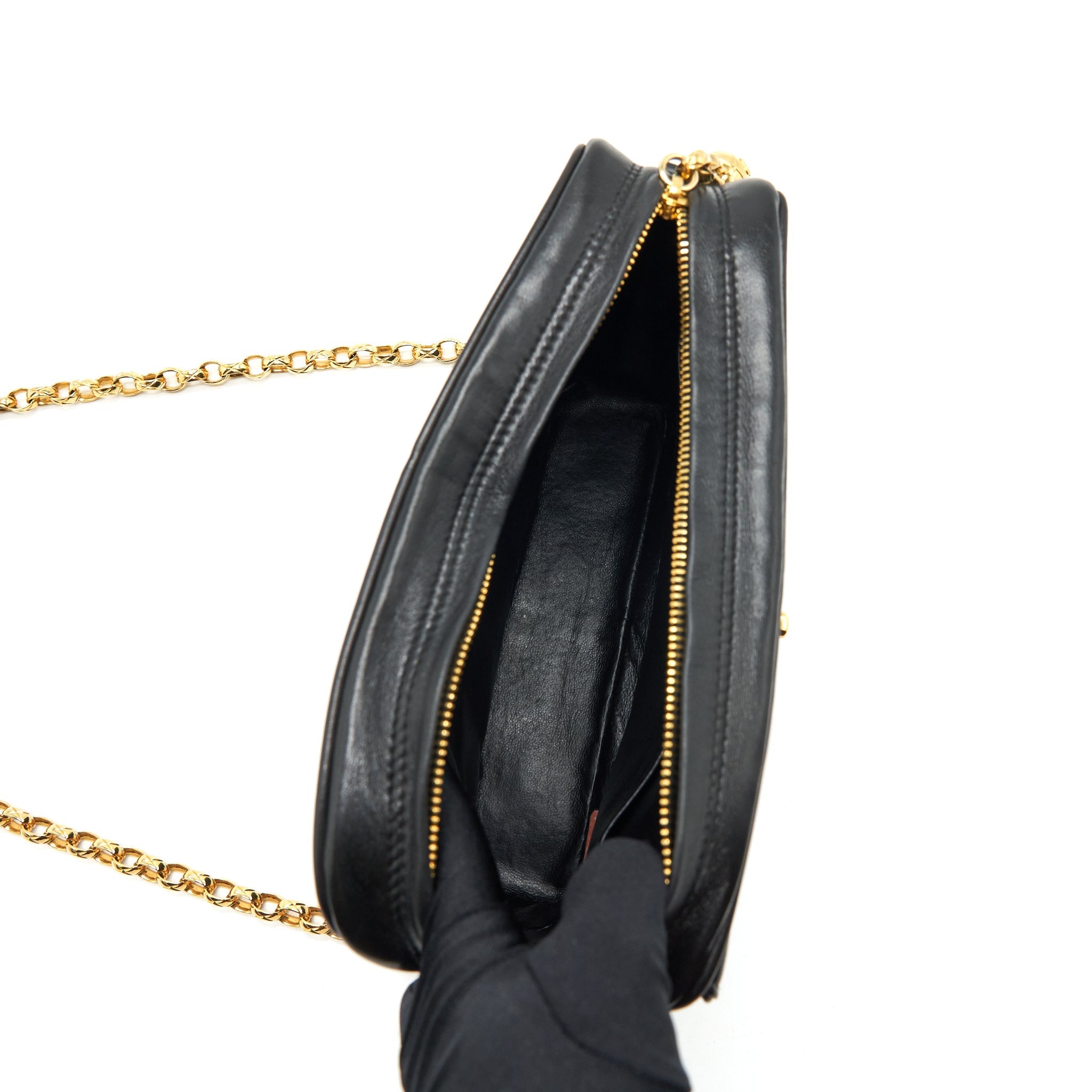 Chanel Vintage Camera Bag Lambskin Black