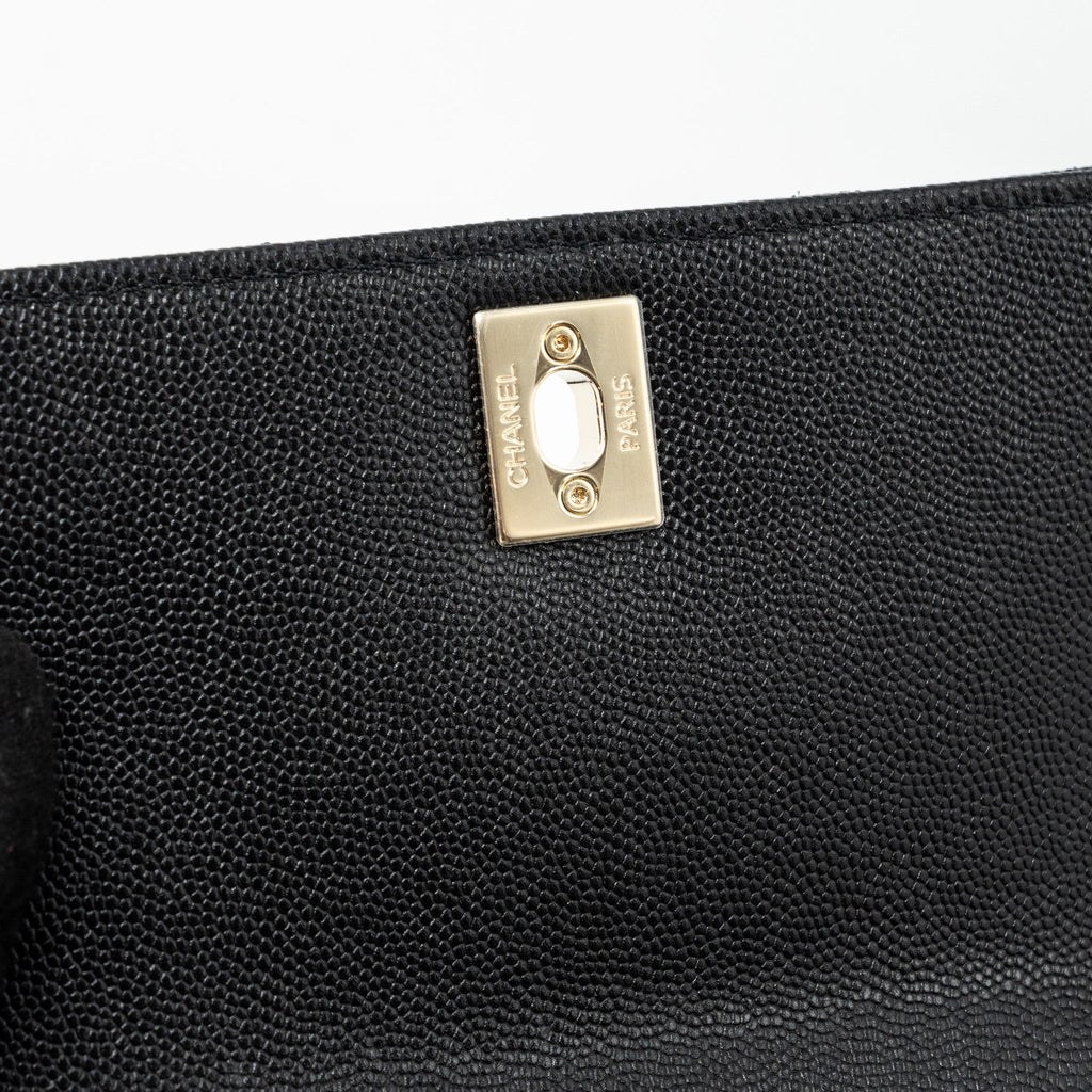 Chanel Coco Handle Extra  Mini Caviar Black L(Microchip)