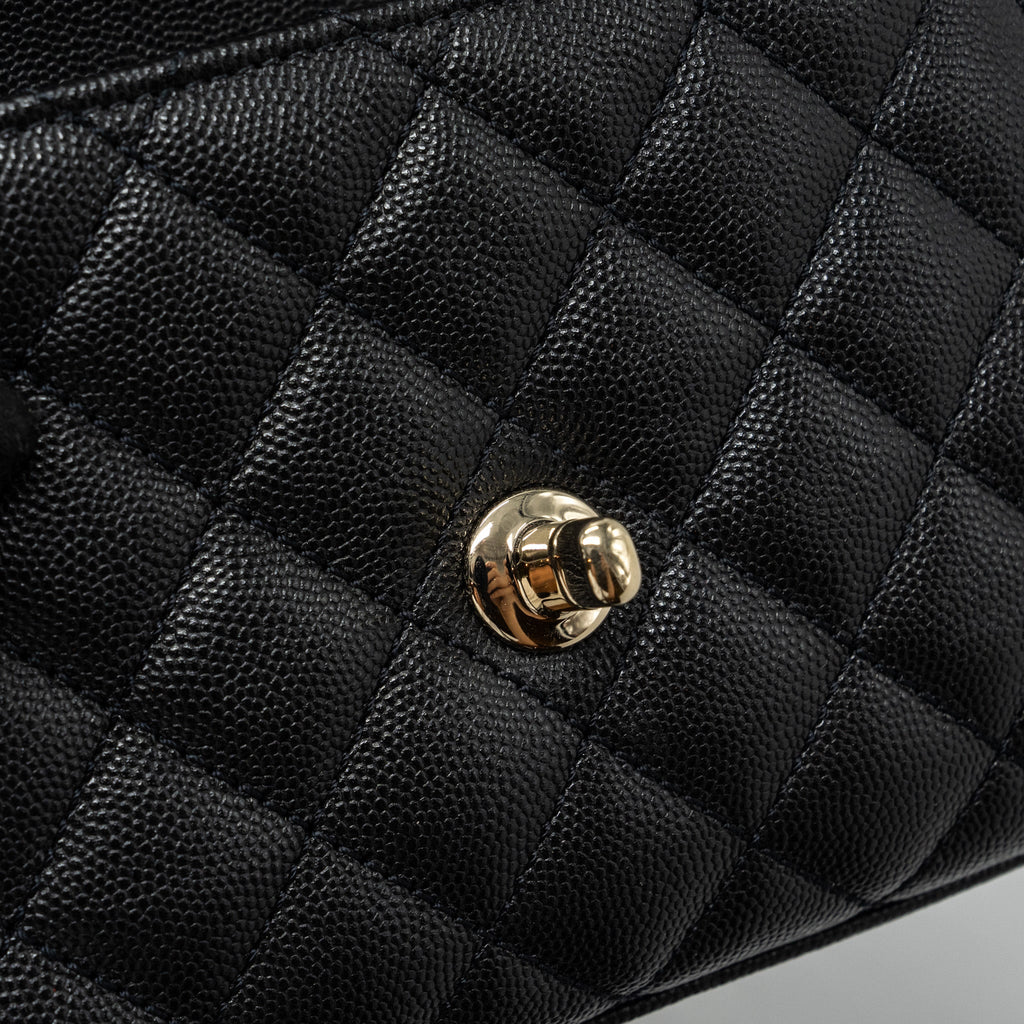 Chanel Coco Handle Extra  Mini Caviar Black L(Microchip)