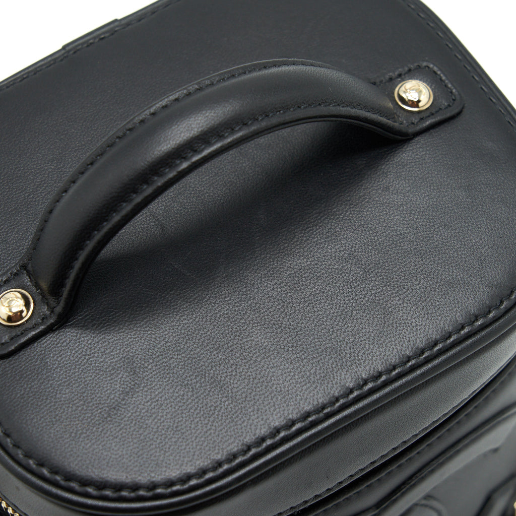 Chanel Vanity Case Lambskin Black L