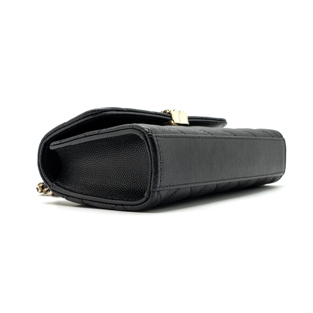 Chanel 23P Top Handle Mini Flap Bag Caviar Black L (Microchip)