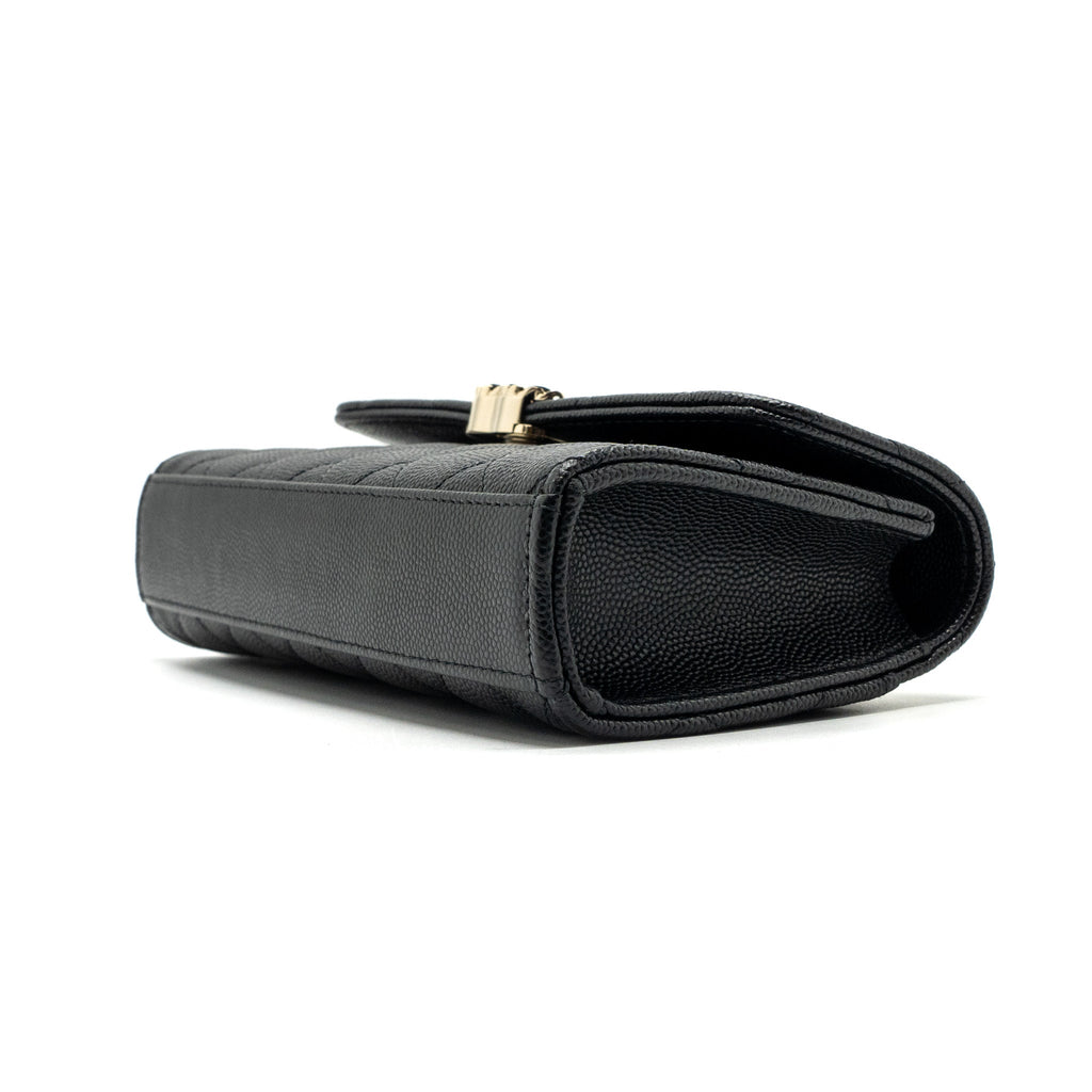 Chanel 23P Top Handle Mini Flap Bag Caviar Black L (Microchip)