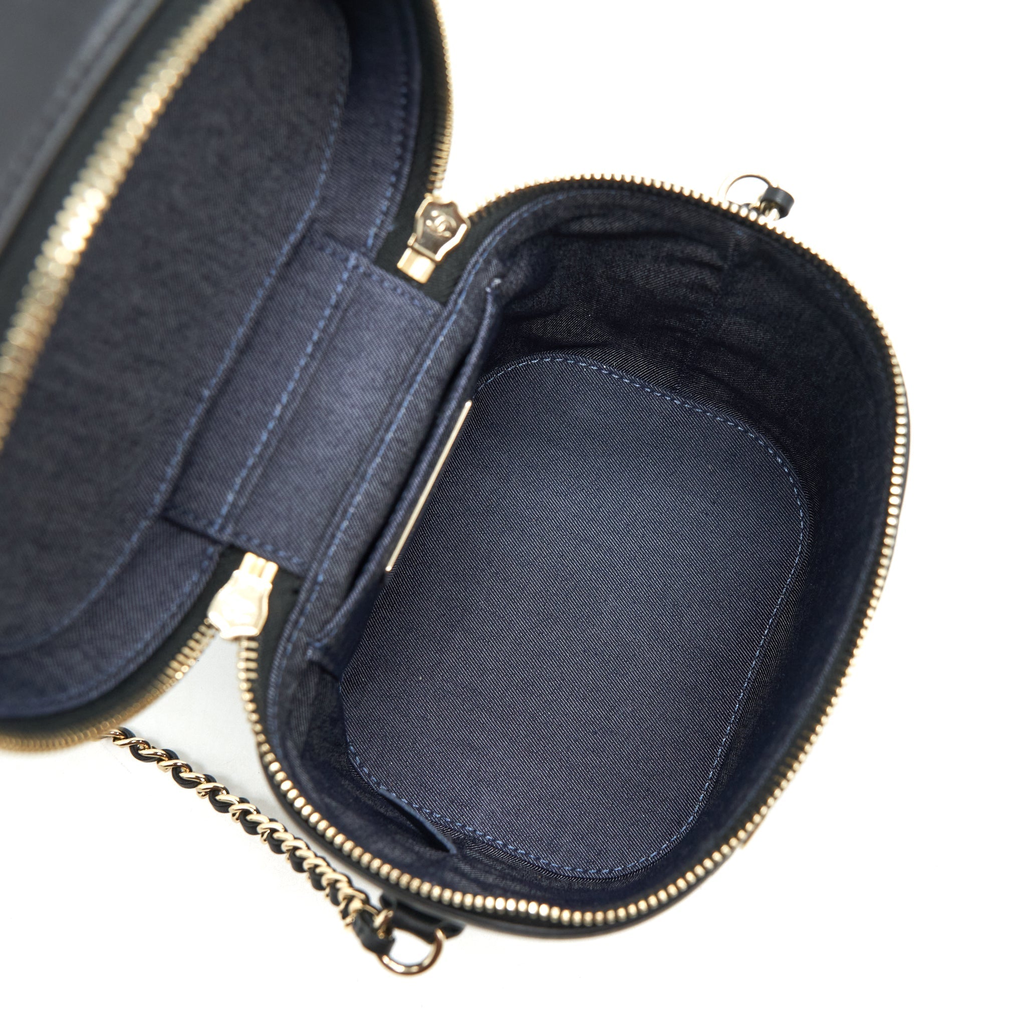 Chanel Vanity Case Lambskin Black L