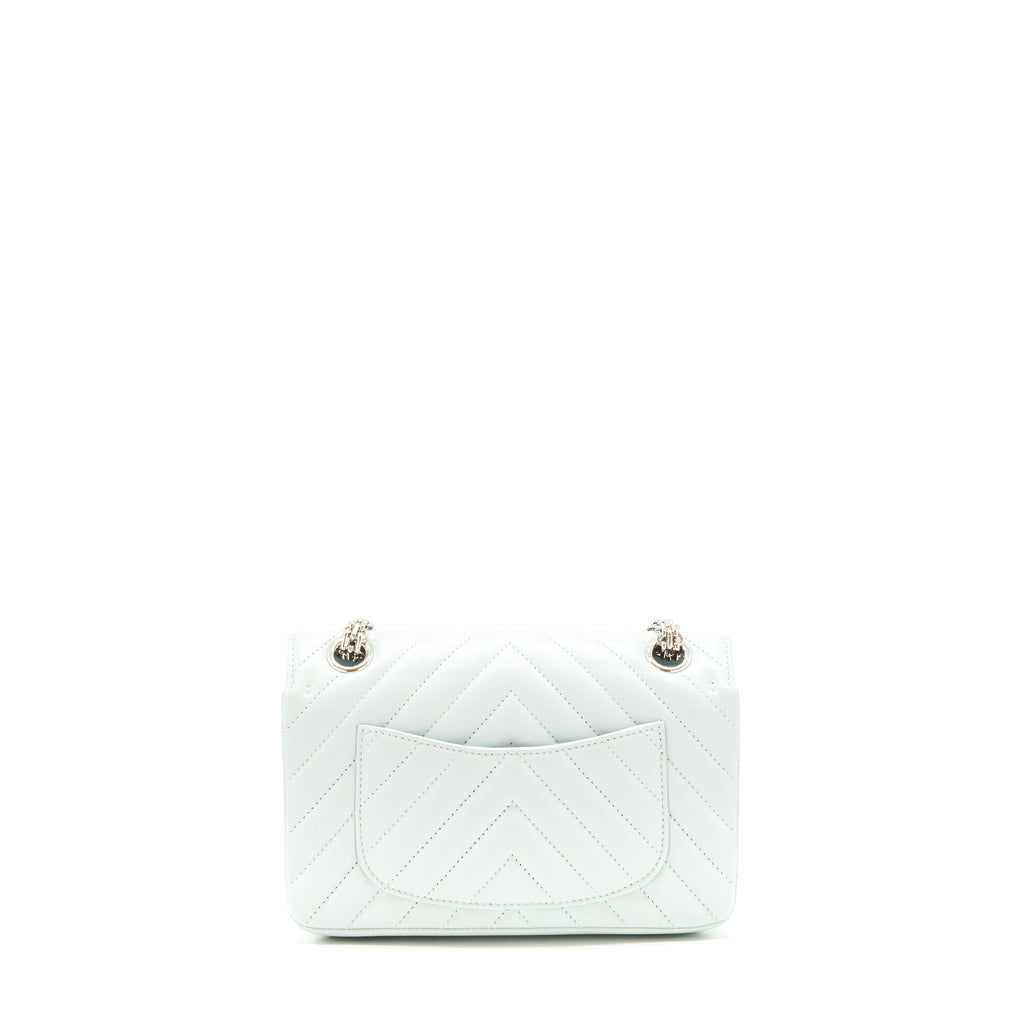 Chanel chevron mini 2.55 Reissue flap Bag Calfskin light blue
