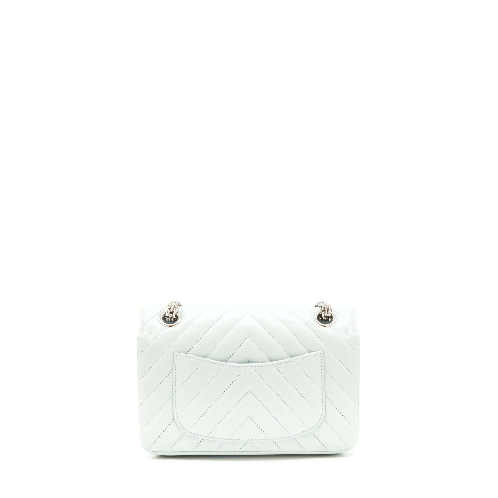 Chanel chevron mini 2.55 Reissue flap Bag Calfskin light blue