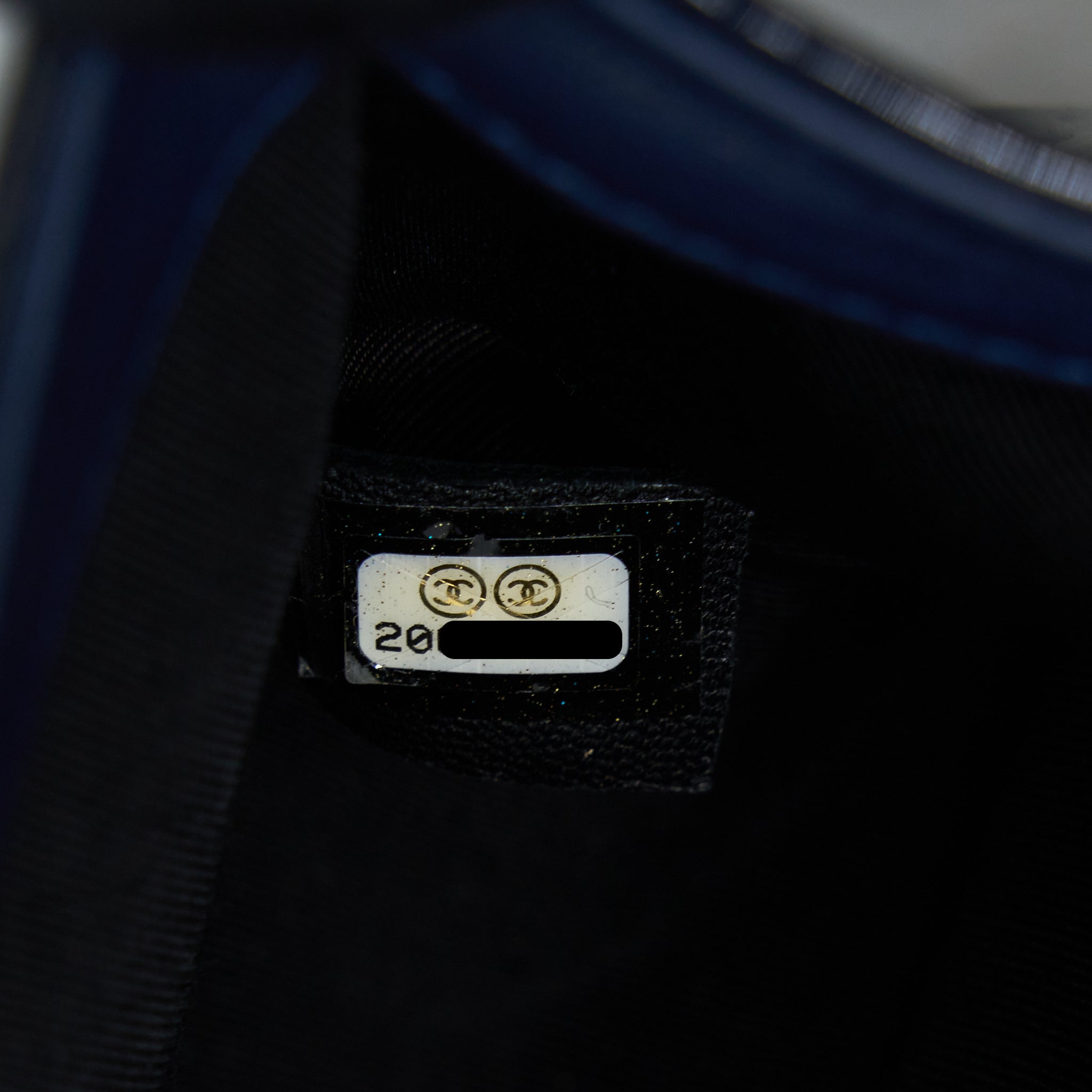 Chanel Medium Boy Bag Patent Navy