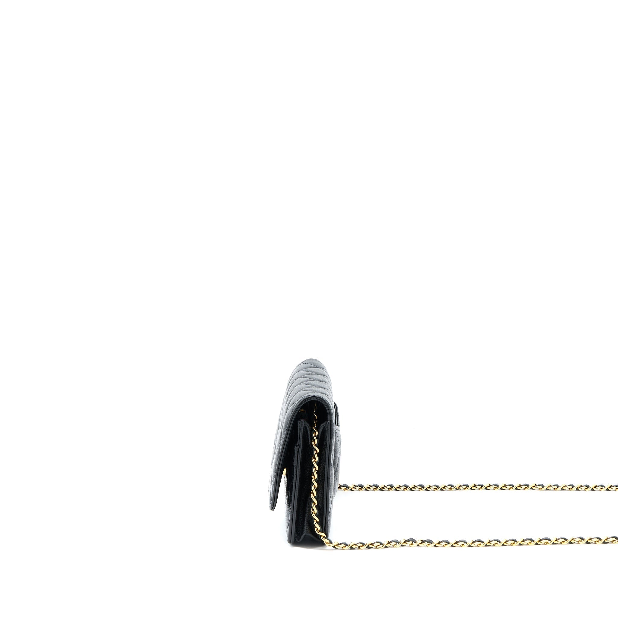 Chanel Classic Wallet On Chain Caviar Black