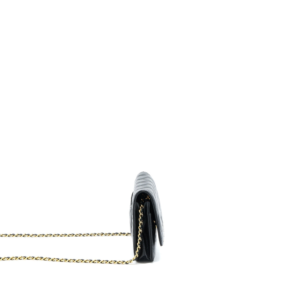Chanel Classic Wallet On Chain Caviar Black