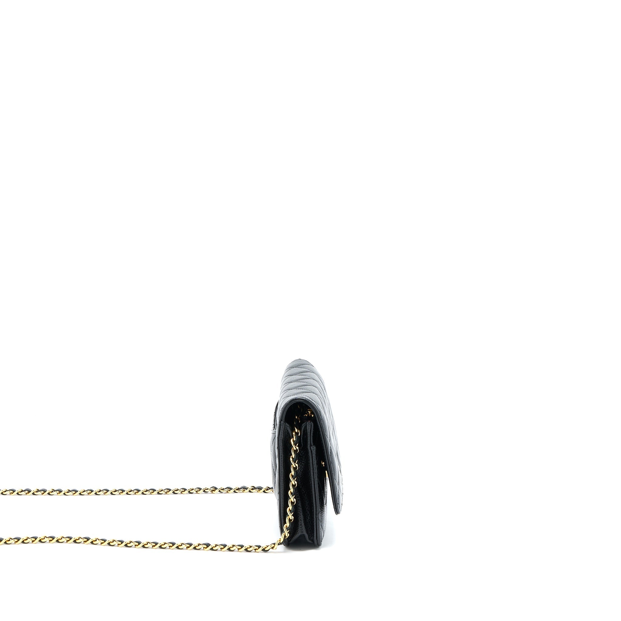 Chanel Classic Wallet On Chain Caviar Black