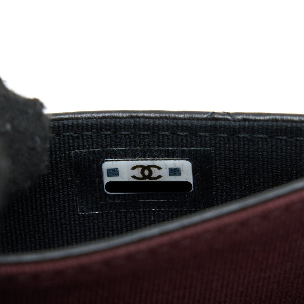 Chanel 2.55 Reissue Flap Card Holder Aged Calfskin Black  (Microchip)