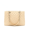 Chanel Grand Shopping Tote Bag Caviar Beige