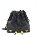 Chanel Vintage Bucket Bag Caviar Black