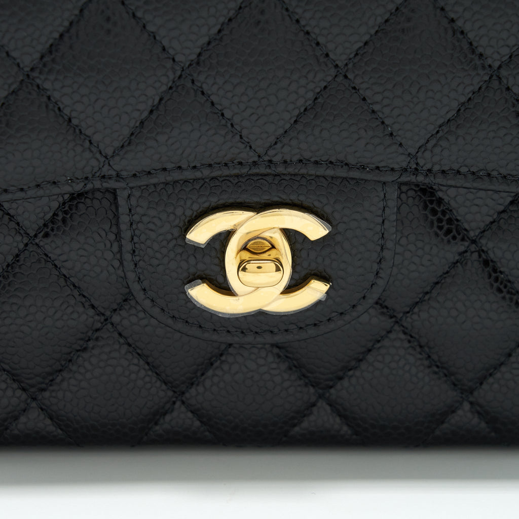 Chanel Small Classic Double Flap Bag Caviar Black