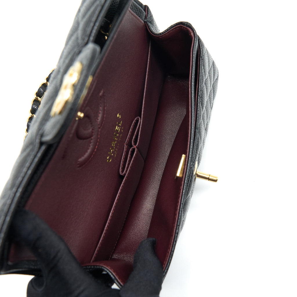 Chanel Small Classic Double Flap Bag Caviar Black