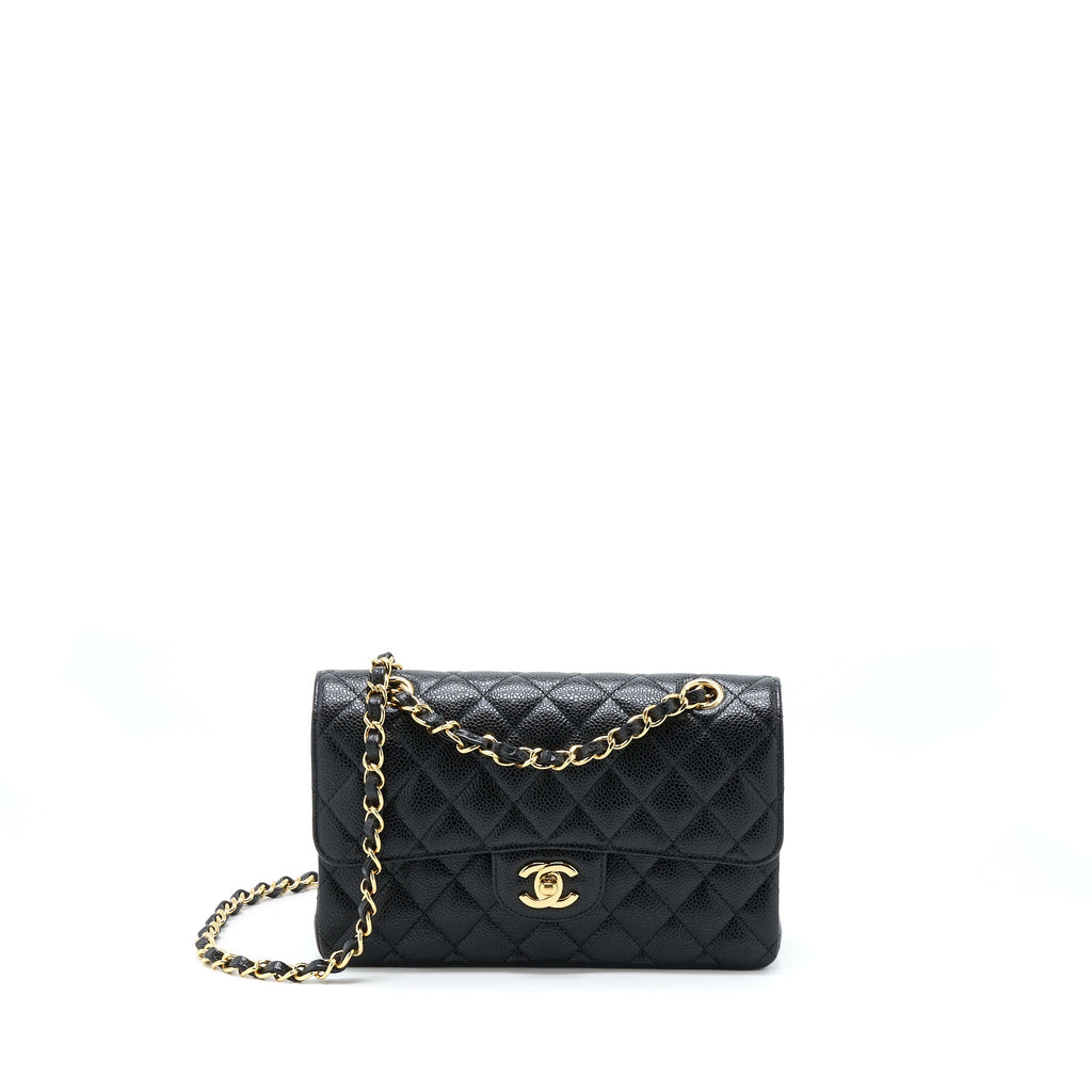 Chanel Small Classic Flap Bag Caviar Black
