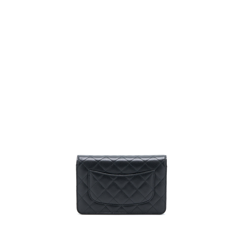 Chanel Classic Wallet On Chain Caviar Black  (Microchip)