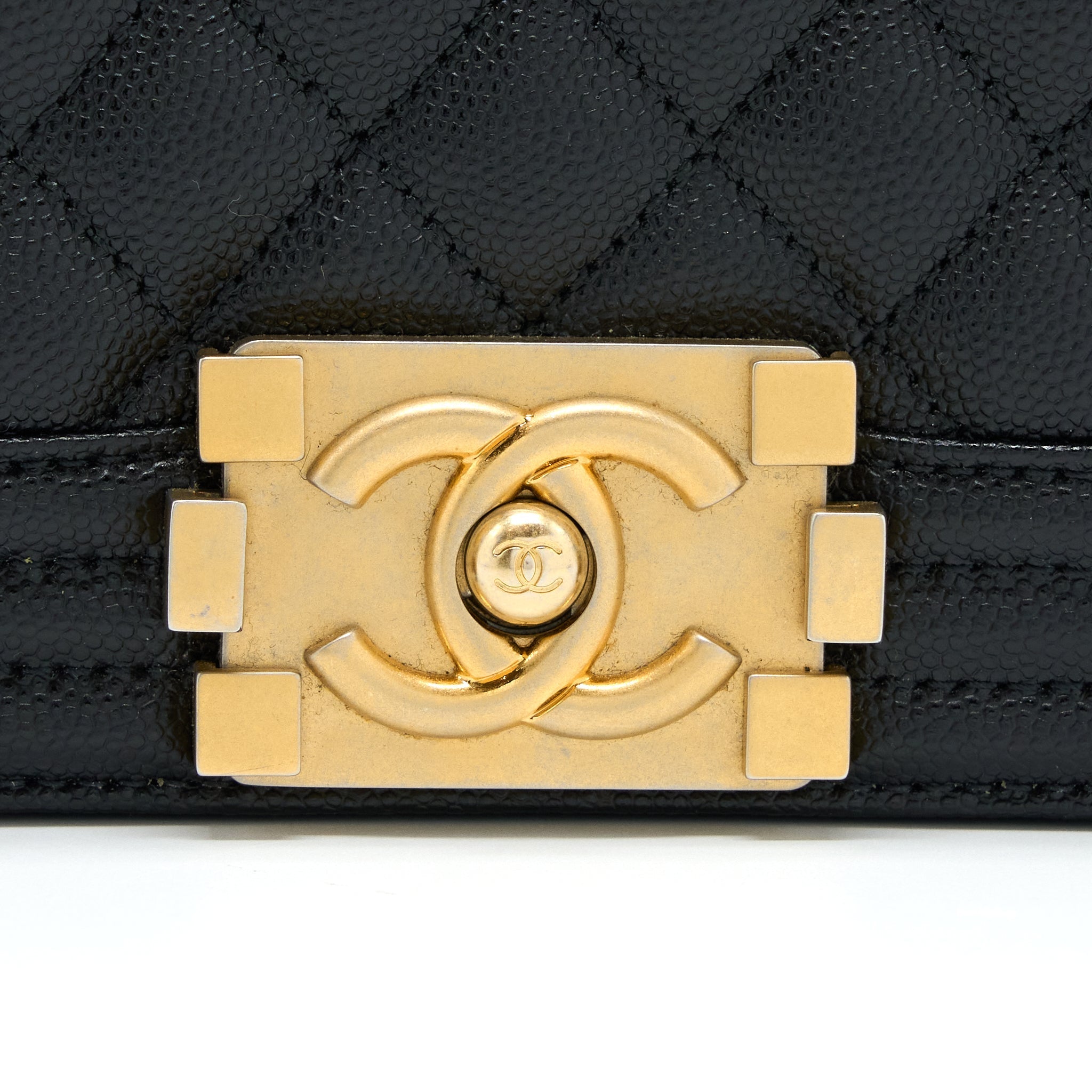 Chanel Small Boy Bag Caviar Black
